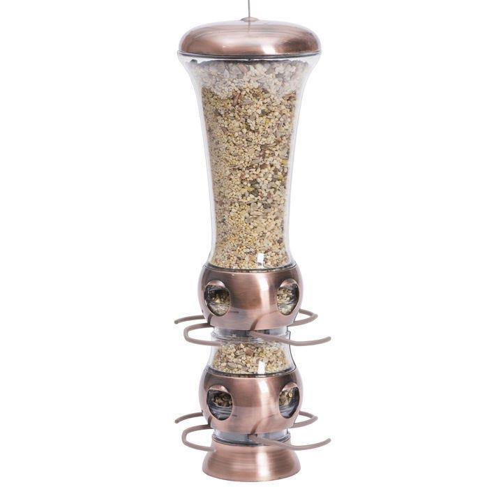 Perky-Pet Select-A-Bird Tube Feeder - Copper - Pisces Pet Emporium