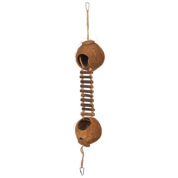 Prevue Hendryx Double Coconut w/ Ladder - Pisces Pet Emporium