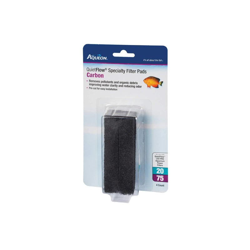 Aqueon Quiet Flow 20/75 Filter Pads Carbon - Pisces Pet Emporium