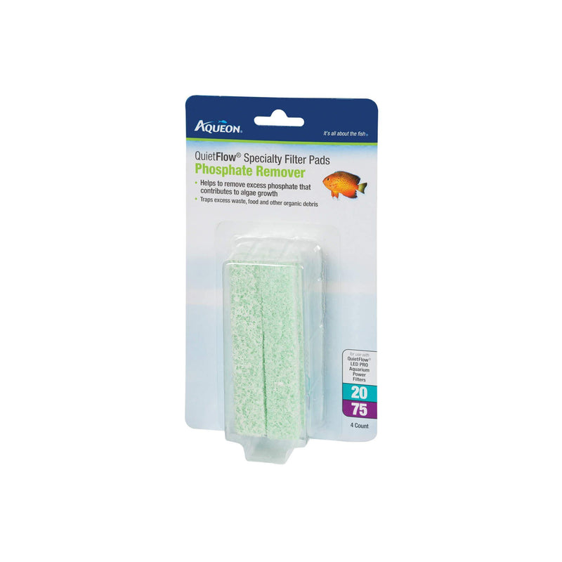 Aqueon Quiet Flow 20/75 Filter Pads Phosphate Remover - Pisces Pet Emporium
