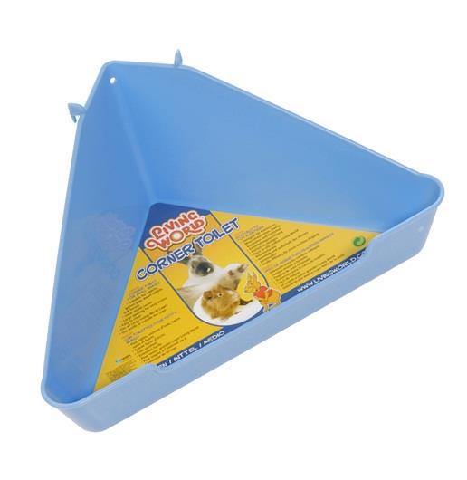 Living World Corner Toilet - Medium Blue - Pisces Pet Emporium