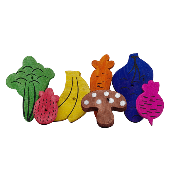 Living World Nibblers Fruit & Veggie Mix Wood Chews - Pisces Pet Emporium