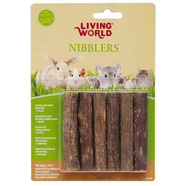 Living World Nibblers Kiwi Sticks Wood Chews - Pisces Pet Emporium