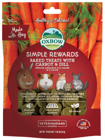 Oxbow Simple Rewards - Carrot & Dill 3oz - Pisces Pet Emporium