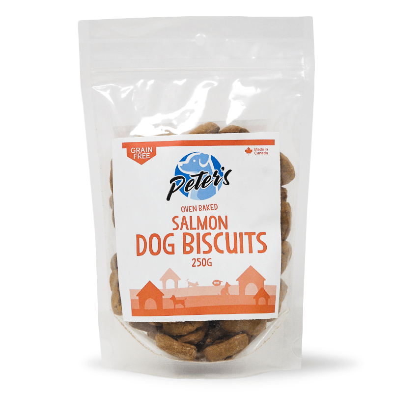 Peter's Oven Baked Grain Free Salmon Dog Biscuits - Pisces Pet Emporium