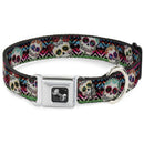 Buckle-Down Sugar Skull Zarape - Collar/Leash - Pisces Pet Emporium