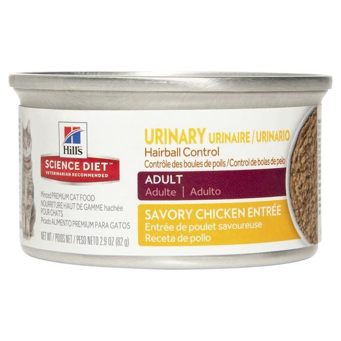 Science Diet Adult Cat Urinary Hairball Control Chicken 82 g - Pisces Pet Emporium