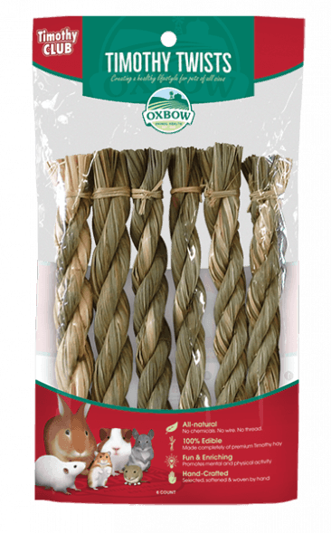 Oxbow Timothy Club - Twists 6-Pack - Pisces Pet Emporium