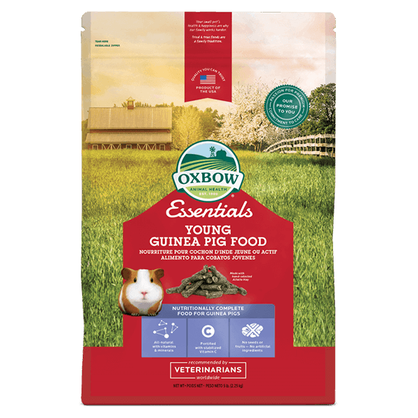 Oxbow Essentials Young Guinea Pig Food - 5 lb - Pisces Pet Emporium
