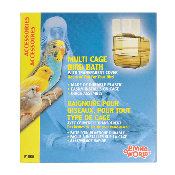 Living World Multi Cage Bird Bath - Pisces Pet Emporium