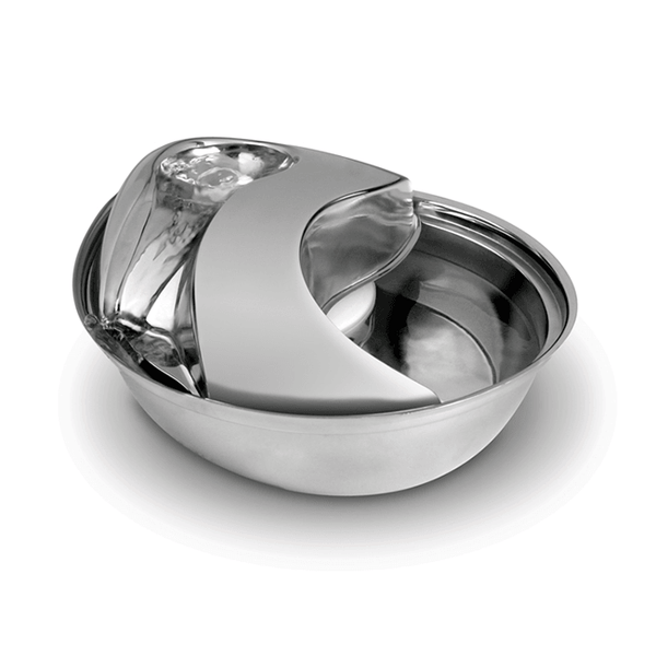 Raindrop Drinking Fountain Stanless Steel - Pisces Pet Emporium