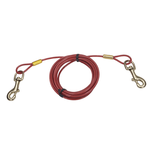 Titan Heavy Cable Dog Tie Out - 10' - Pisces Pet Emporium