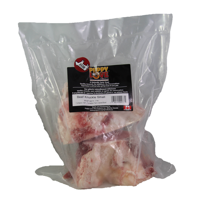 Puppy Love Frozen Beef Knuckle - Small - Pisces Pet Emporium