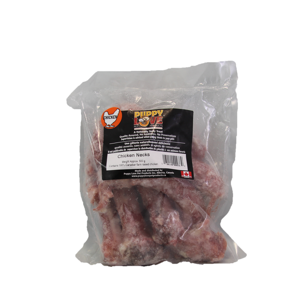 Puppy Love Frozen Chicken Necks - 5-Pack - Pisces Pet Emporium