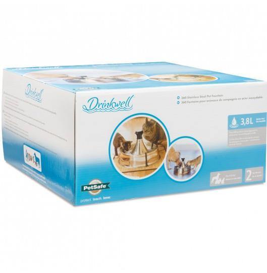 PetSafe Drinkwell 360 Stainless Steal Pet Fountain - Pisces Pet Emporium