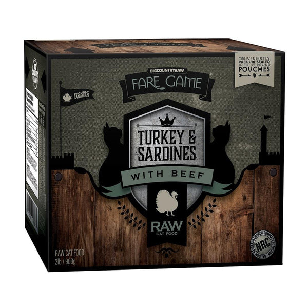 Big Country Raw Fare Game - Turkey, Sardines & Beef 2lb