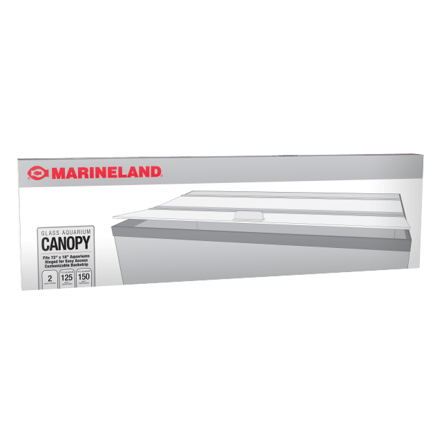 Marineland Hinged Glass Canopy - 20" - Pisces Pet Emporium