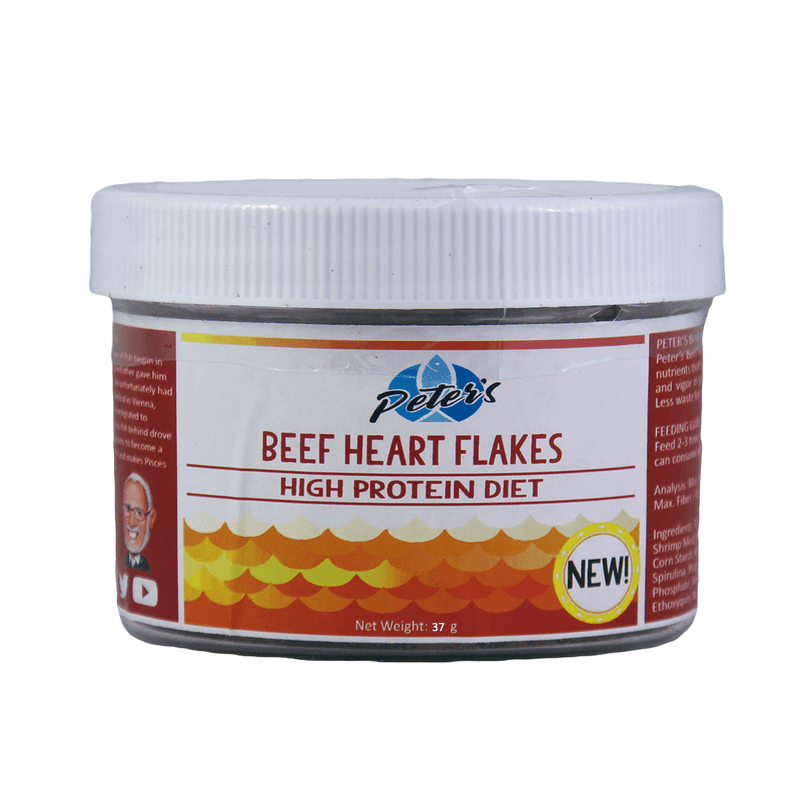Peter's Fish Food Beef Heart Flakes - Pisces Pet Emporium