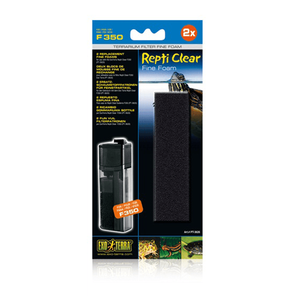 Exo Terra Repti Clear Fine Foam 2 Pack - F350 - Pisces Pet Emporium