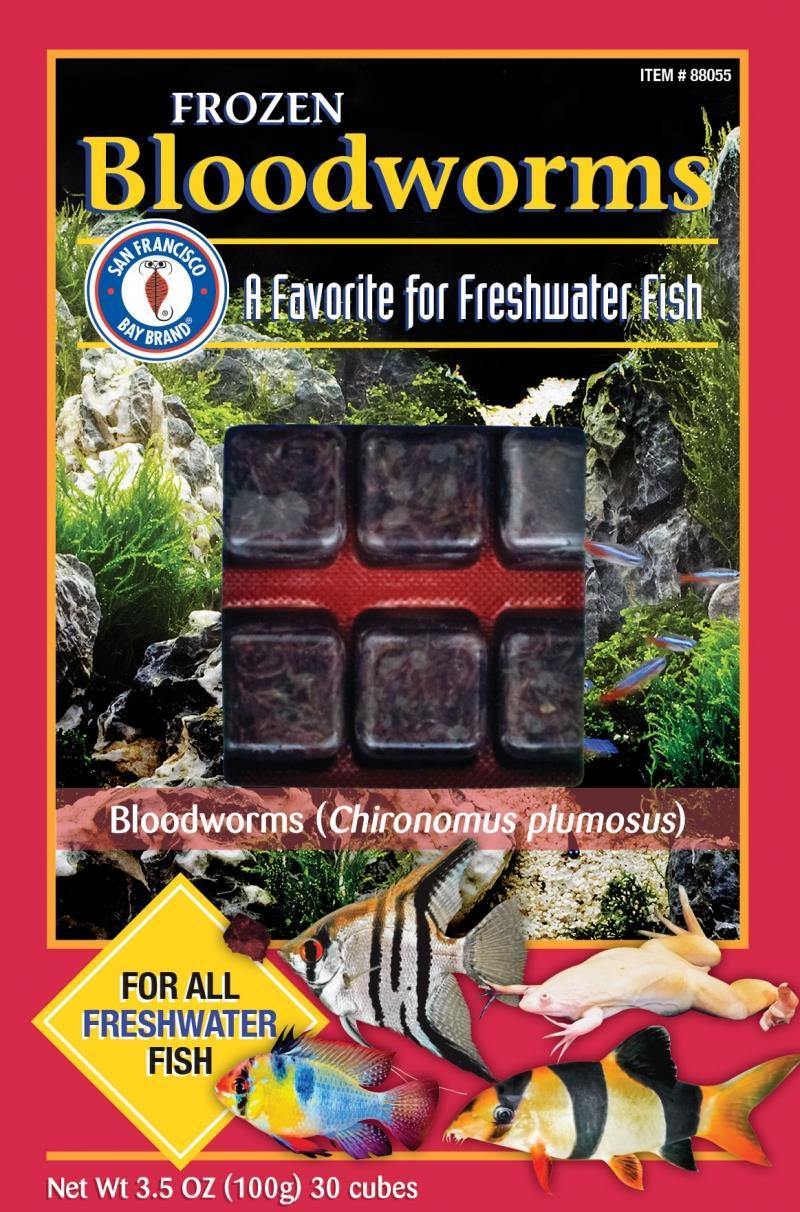 San Fransisco Bay Blood Worm Cubes 3.5oz - Pisces Pet Emporium