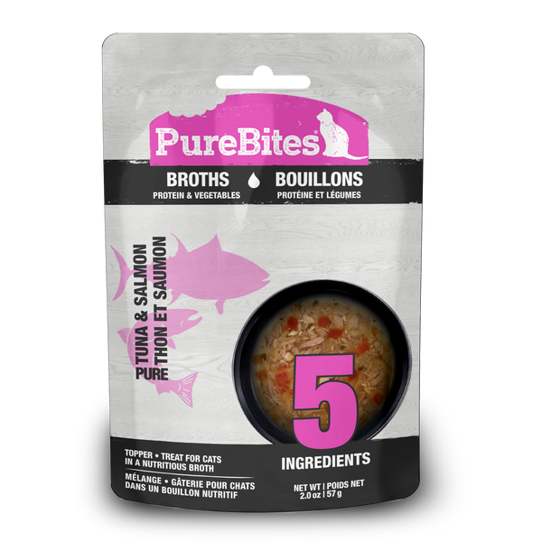Purebites Cat Broths Tuna Salmon Veg Topper | Pisces