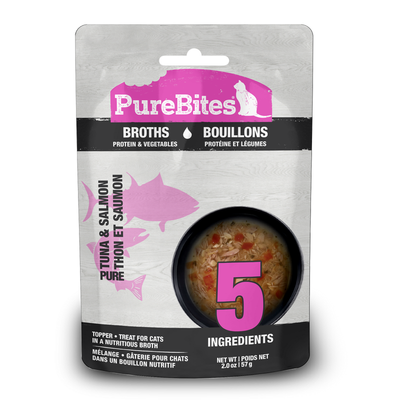 Purebites Cat Broths Tuna Salmon Veg Topper | Pisces
