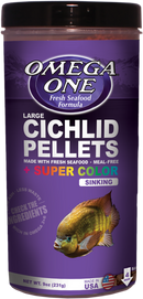 Omega One Cichlid Super Color Large Sinking Pellets 567g - Pisces Pet Emporium