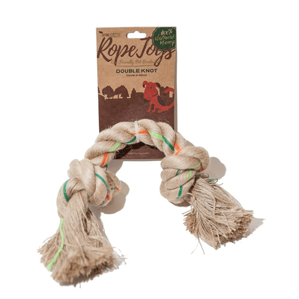 Define Planet Hemp Rope Tug with Double Knot - Pisces Pet Emporium