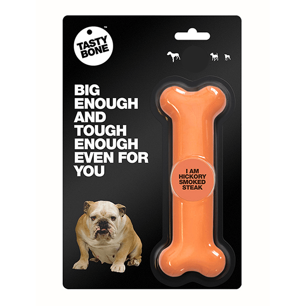 TastyBone Hickory Smoked Steak Nylon Bone - For Large Dogs - Pisces Pet Emporium