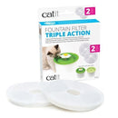 Catit Triple Action Fountain Filter - 2 pack - Pisces Pet Emporium