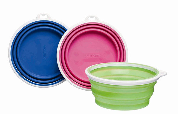 Bamboo Silicone Travel Bowl - Pisces Pet Emporium
