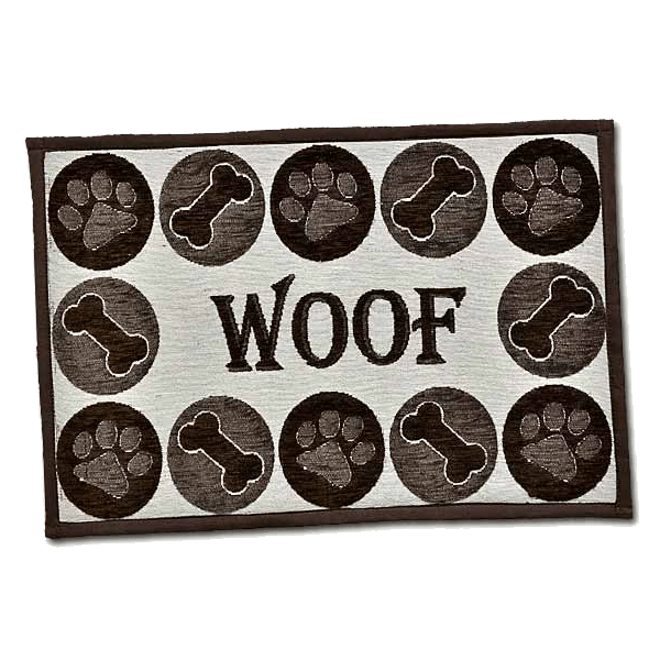 Loving Pets Fashion Mat - Woof Chenille - Pisces Pet Emporium