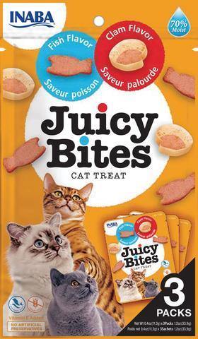 Inaba Juicy Bites - Fish & Clam 33.9g - Pisces Pet Emporium