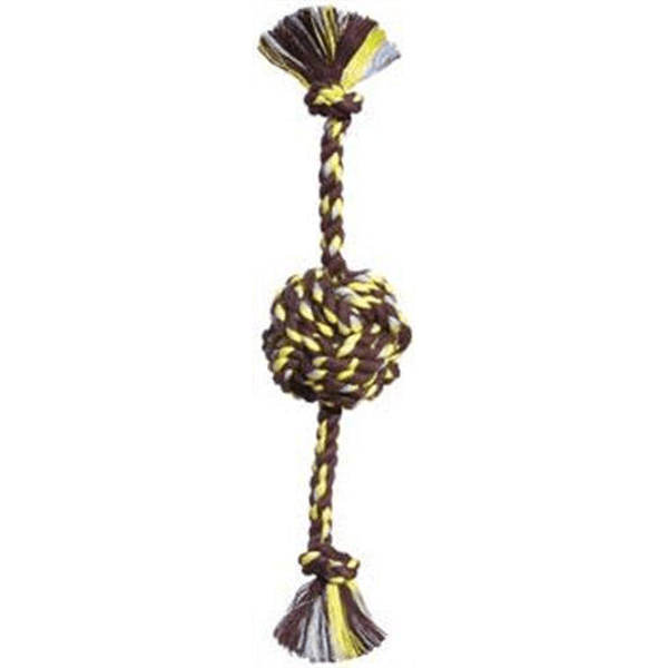 Mammoth Flossy Chews Monkey Fist Ball w/ Rope Ends - Small - Pisces Pet Emporium