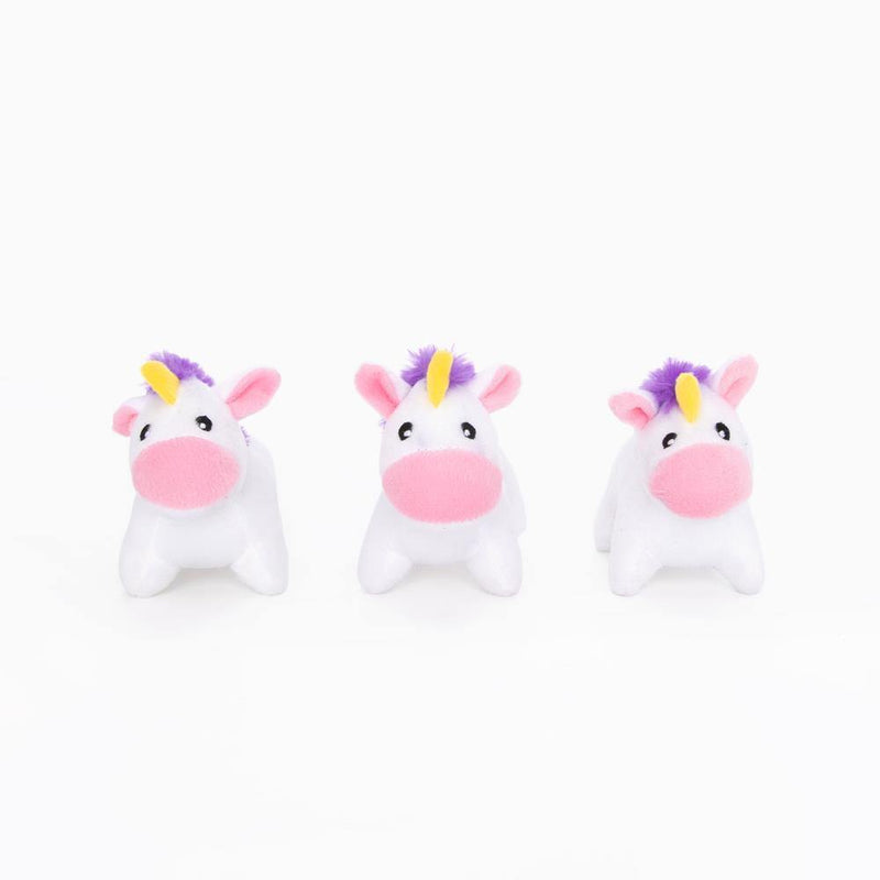 ZippyPaws Miniz - Unicorns 3-Pack - Pisces Pet Emporium