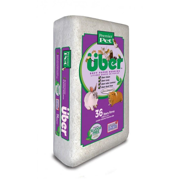 Uber Paper Bedding - White - Pisces Pet Emporium