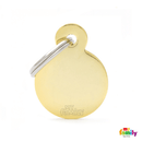 My Family Gold Circle Pet ID Tag - Pisces Pet Emporium