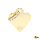 My Family Gold Heart Pet ID Tag - Pisces Pet Emporium