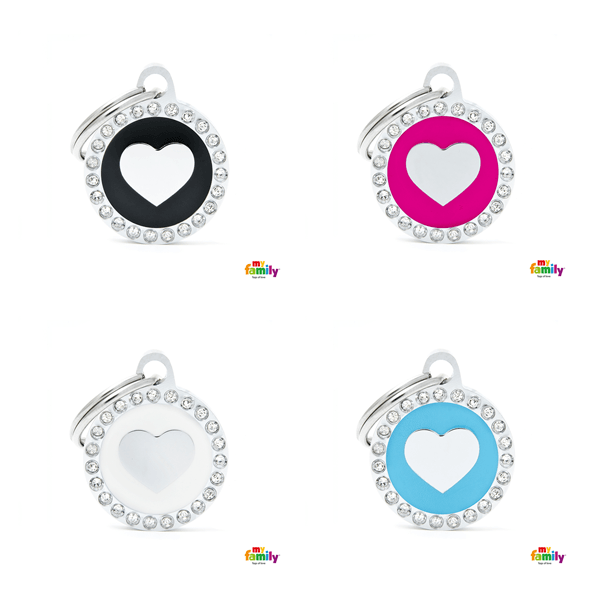 My Family Circle & Heart Pet ID Tag - Pisces Pet Emporium