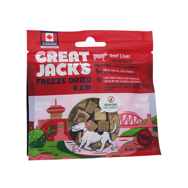 Great Jack's Freeze Dried Raw Beef Liver - Pisces Pet Emporium