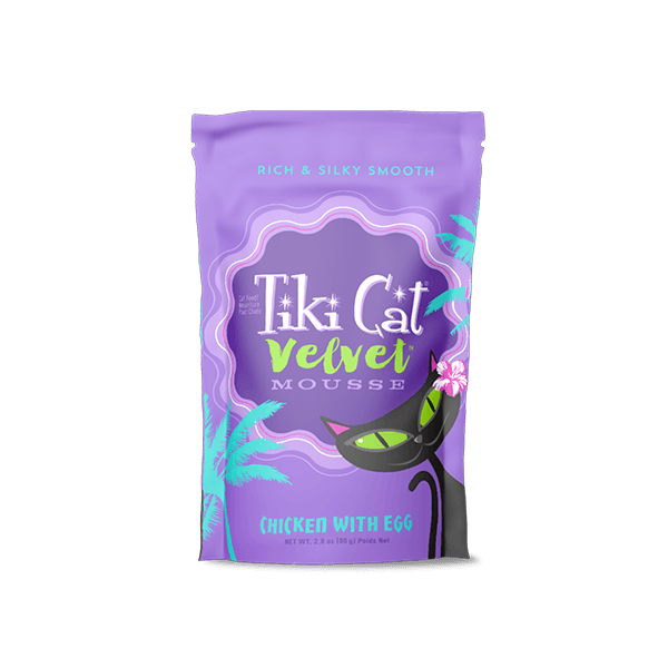 Tiki Cat Velvet Mousse Chicken with Egg - 80 g Pouch - Pisces Pet Emporium