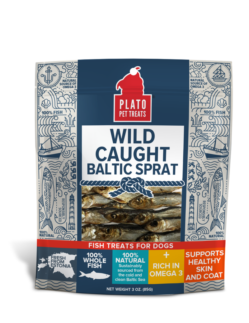 Plato Pet Treats - Wild Caught Baltic Sprat 85g - Pisces Pet Emporium