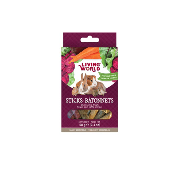 Living World Small Animal Sticks - Vegetable - Pisces Pet Emporium