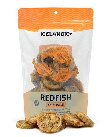 Icelandic Redfish Skin Rolls 3oz - Pisces Pet Emporium