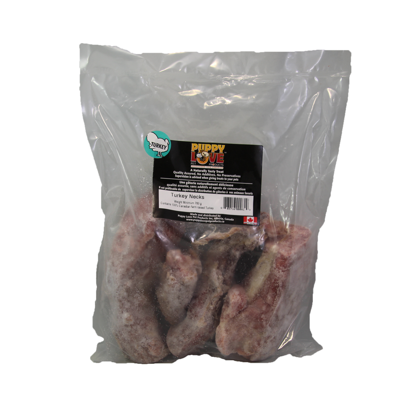 Puppy Love Frozen Turkey Necks - Pisces Pet Emporium