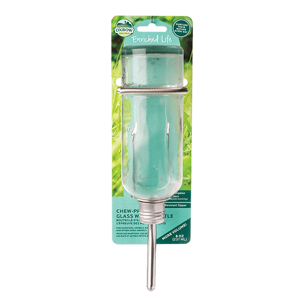 Oxbow Enriched Life Glass Water Bottle - Available in 3 Sizes - Pisces Pet Emporium