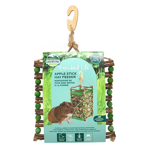 Oxbow Enriched Life Apple Stick Hay Feeder - Pisces Pet Emporium