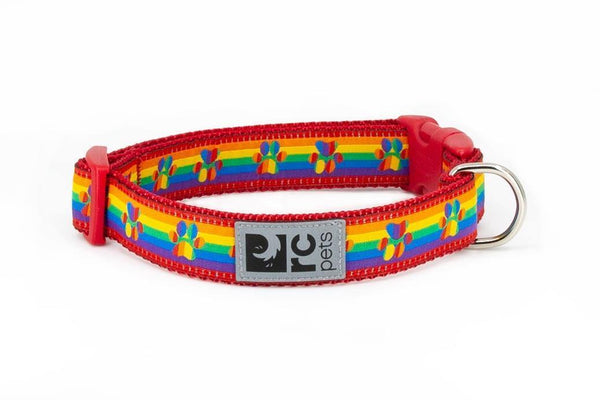 RC Pets Rainbow Paws Clip Collar - Available in 5 Sizes - Pisces Pet Emporium