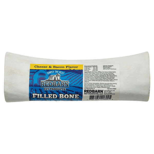 Red Barn Large Filled Bone - Cheese & Bacon - Pisces Pet Emporium