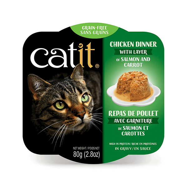 Catit Chicken Dinner with Salmon & Carrots - 80 g - Pisces Pet Emporium